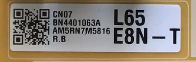 KIT DE TARJETAS PARA TV SAMSUNG QLED 4K·UHD·HDR SMART TV / NUMERO DE PARTE MAIN BN94-15823E / BN41-16593C / BN97-16593C / FUENTE BN44-01063A / L65E8N_THS / BN4401063A / PANEL CY-RT065FGHV4H / DISPLAY ST6551D03-1 / MODELO QN65Q70 / QN65Q70TAFXZA CH03 - Imagen 4